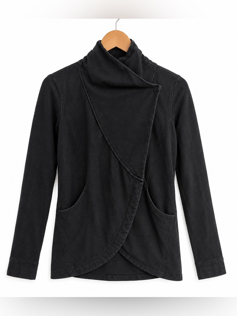 Lululemon That’s A Wrap French Terry Sweater Cardigan Black Size 4